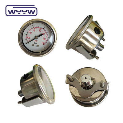 Réservoir d'eau 60 mm U-clampe à jauge de pression d'huile avec boîtier en acier inoxydable