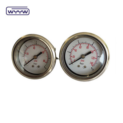 Réservoir d'eau 60 mm U-clampe à jauge de pression d'huile avec boîtier en acier inoxydable
