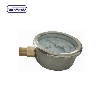 2.5 &quot;Glycérine remplie à l'huile de moteur, jaugeur de pression 2,5% de précision