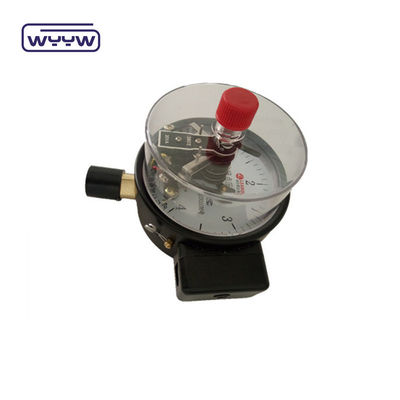Manomètre de pression de fond en acier noir de 100 mm avec contact électrique