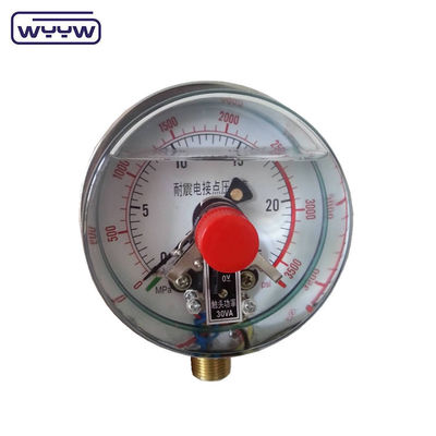 100 mm de silicone rempli d'huile électrique jauge de pression monture arrière