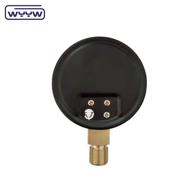 KPa manomètre de basse pression WYYW 4 pouces 100 mm boîtier en acier noir basse entrée soufflets mbar cmh2o manomètre