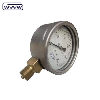 Capsule de l'usine de Chine manomètre de pression 100 mm mbar ss cas de connexion en laiton 1/2 &quot;bsp cmh2o manomètre de basse pression