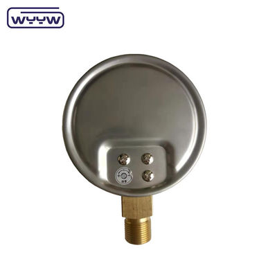 Capsule de l'usine de Chine manomètre de pression 100 mm mbar ss cas de connexion en laiton 1/2 &quot;bsp cmh2o manomètre de basse pression