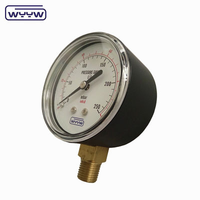 150mbar basse température type manomètre de pression 63mm monture inférieure