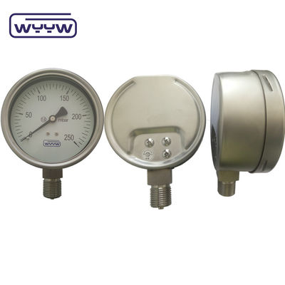 100 mm 4 &quot; tous les jauges de pression en acier inoxydable, jauges de pression de type Bellow