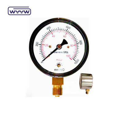 80 mm Kpa Mbar Basse-pression Manomètre à basse pression Connexion radiale