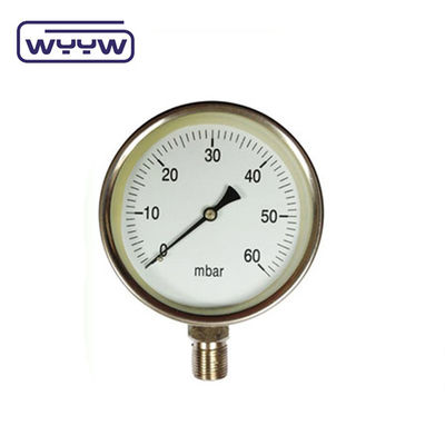 Manomètre de pression de capsule CmH2O de 60 à 100 mm Précision de 1,6%