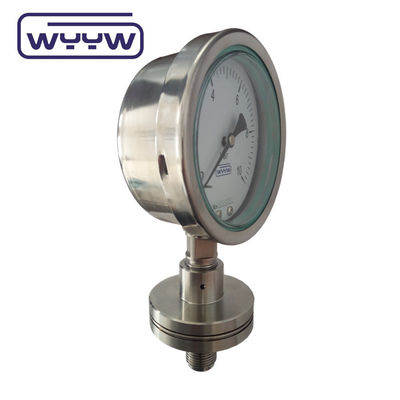 100 mm DN20 PN40 type de bride, jauge de pression SS316 en acier inoxydable