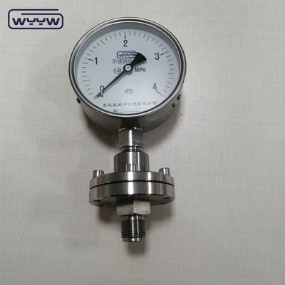 SS316L Jauge de pression de joint de diaphragme anti-corrosif rempli de liquide