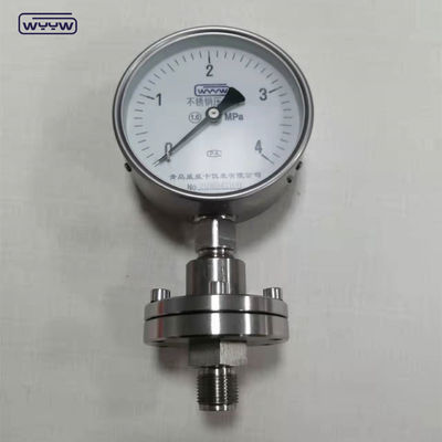 SS316L Jauge de pression de joint de diaphragme anti-corrosif rempli de liquide