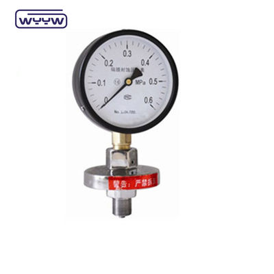 100 mm type de joint de diaphragme manomètre de pression industriel lourd