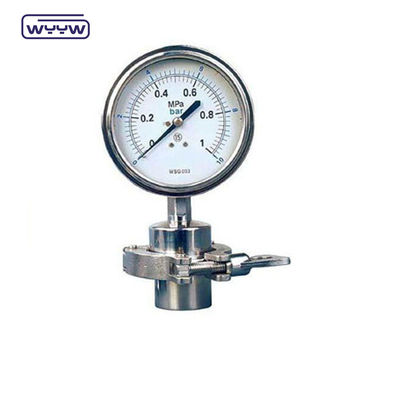 100 mm type de joint de diaphragme manomètre de pression industriel lourd
