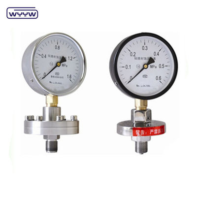 60 mm détecteur de pression du diaphragme SS316 Préciomètre industriel