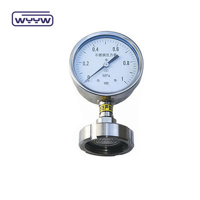 60 mm détecteur de pression du diaphragme SS316 Préciomètre industriel