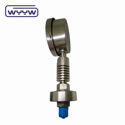 OEM ODM Diaphragme scellé jaugeur de pression haute température avec tube de refroidissement