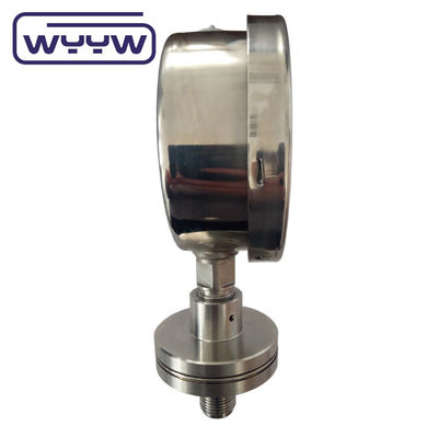 manomètre industriel, jauge de pression pour usine chimique à joints de diaphragme de 100 mm