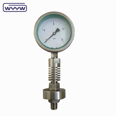 OEM ODM jauge de pression haute température avec tube de refroidissement en acier inoxydable