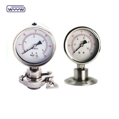 Manomètre de mesure de pression du diaphragme industriel OEM SS316