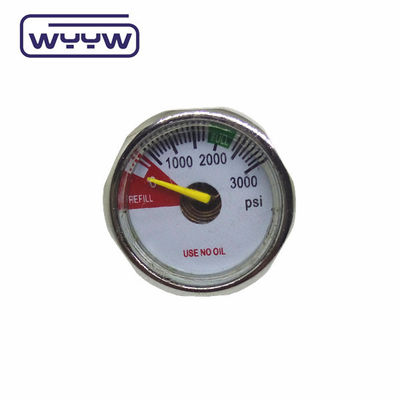 OEM ODM Mini manomètre de pression 300bar PCP Manomètre 23 mm