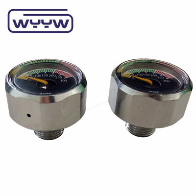 Amazon Vente à chaud 20 mm Mini numérique noir jauge de pression 4000psi 6000psi 1/8NPT Micro jauge Manomètre pour Paintball PCP Air