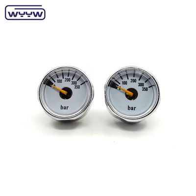 OEM Chine prix de 28 mm de diamètre 1/8 &quot;bspp manomètre de tube de bourdon PCP paintball jauge de pression en laiton 315 bar
