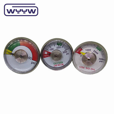 OEM mini manomètre de pression 38 mm manomètre d'extincteur en acier
