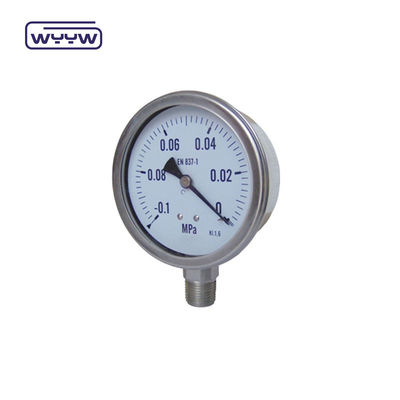 100 mm G1/2&quot; Compound Pressure Vacuum Gauge Monture inférieure