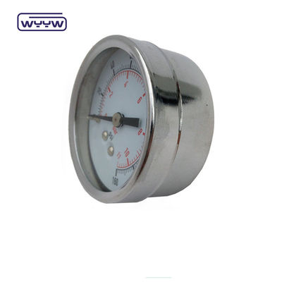 Utilisation à sec Pas d'huile Monture arrière manomètre de pression 160 Psi Air 60mm SS manomètre de pression