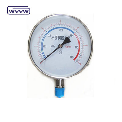 WYYW usine 100 mm acier inoxydable prix du manomètre