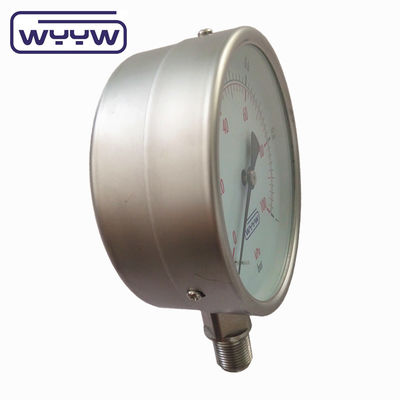 4&quot; Utilisez pas d'huile 100 mm Manomètre de pression de l'air Matériau en acier inoxydable