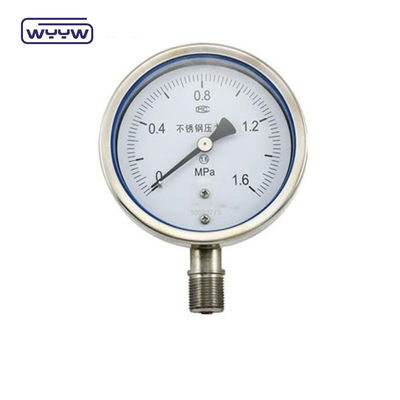 4&quot; Utilisez pas d'huile 100 mm Manomètre de pression de l'air Matériau en acier inoxydable