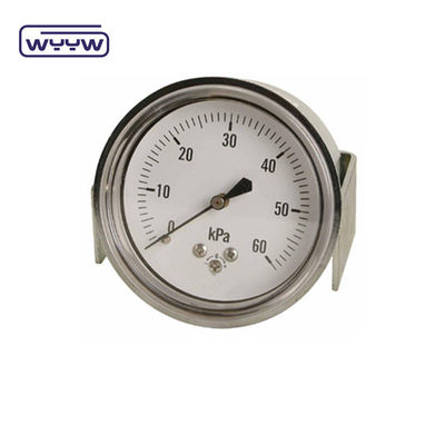 Précuteur en acier inoxydable à sec 60 mm Manomètre de pression