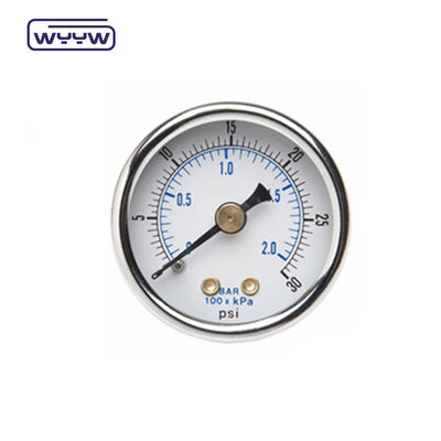 Précuteur en acier inoxydable à sec 60 mm Manomètre de pression