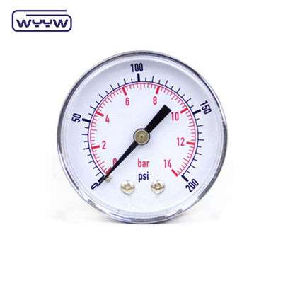 Précuteur en acier inoxydable à sec 60 mm Manomètre de pression
