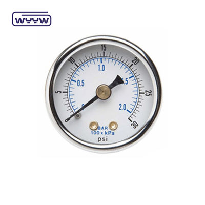 Précuteur en acier inoxydable à sec 60 mm Manomètre de pression