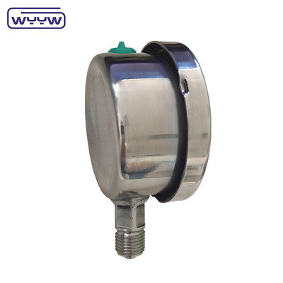 60 mm de cadran de taille de remplissage d'huile jauge de pression en acier inoxydable avec jauge de pression de haute qualité WYYW