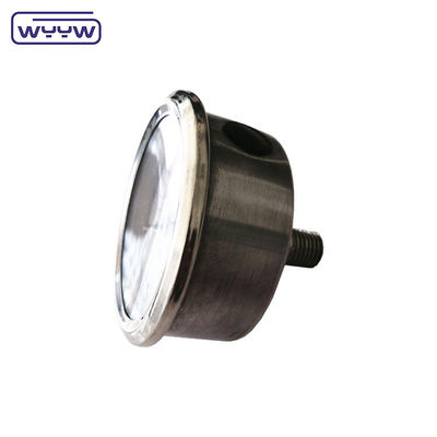 Manomètre axial de haute qualité MPa/bar/kg Connexion arrière 60mm plein 304ss jauge de pression en acier inoxydable