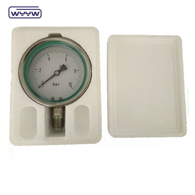 Glycérine remplie avec des manomètres à connexion verticale en acier inoxydable au silicone