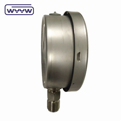Barre industrielle personnalisée psi kgf/cm2 manomètre de pression en acier inoxydable antichoc manomètre à glycérine YTN-100H