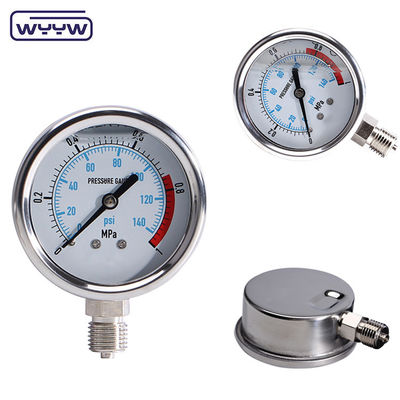 Manomètre de mesure de haute pression en acier inoxydable