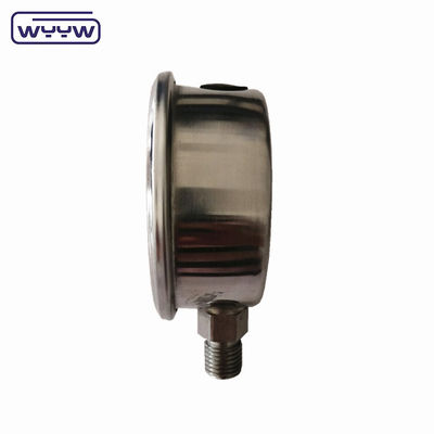 2.5&quot; SS304 Indicateur de haute pression rempli d'huile Psi 2,5% 1,6% précision