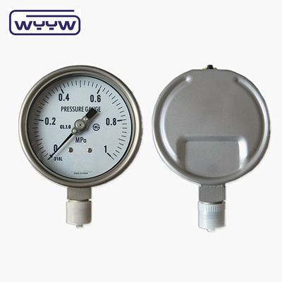 2.5&quot; SS304 Indicateur de haute pression rempli d'huile Psi 2,5% 1,6% précision
