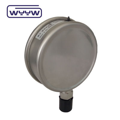 Manomètre de pression rempli d'huile liquide de 100 mm 4 &quot; Manomètre de pression rempli d'huile liquide 1,6% de précision
