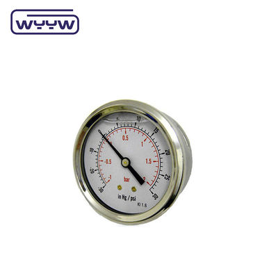 Appareil de mesure de pression rempli de liquide de silicone / glycérine 0-600 bar Aseismic