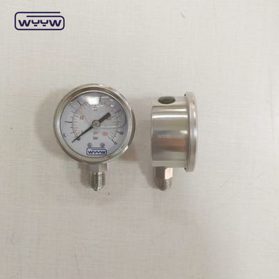 Indicateur de pression rempli de liquide 50 mm bas 1/4 &quot;Npt