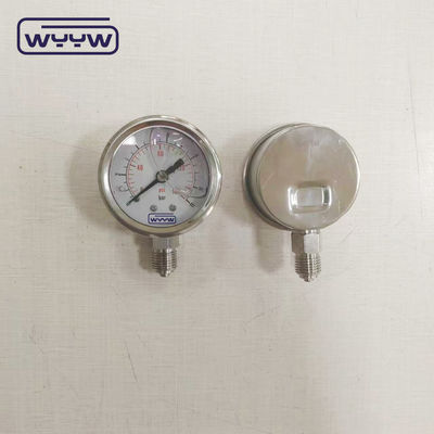 Indicateur de pression rempli de liquide 50 mm bas 1/4 &quot;Npt