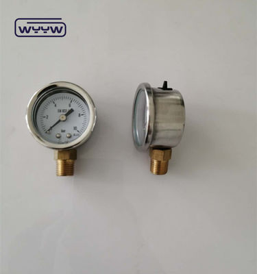 1.5 &quot; 40mm Glycérine rempli manomètre de pression 100kpa connexion inférieure