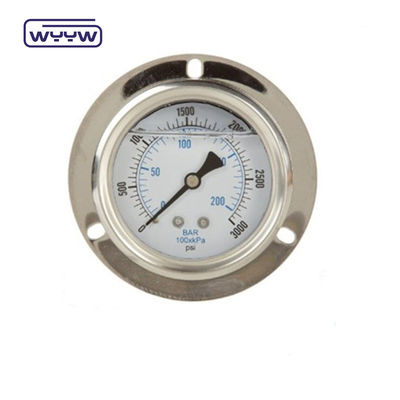 Manomètre de pression de gaz en laiton de précision Bourdon Tube Outil de mesure de portée personnalisé