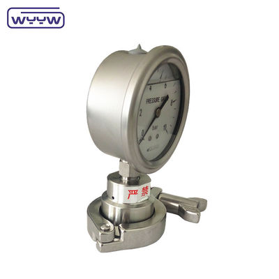 2.5 pouces de jauge de pression du diaphragme avec connexion inférieure et fil NPT